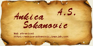Ankica Sokanović vizit kartica